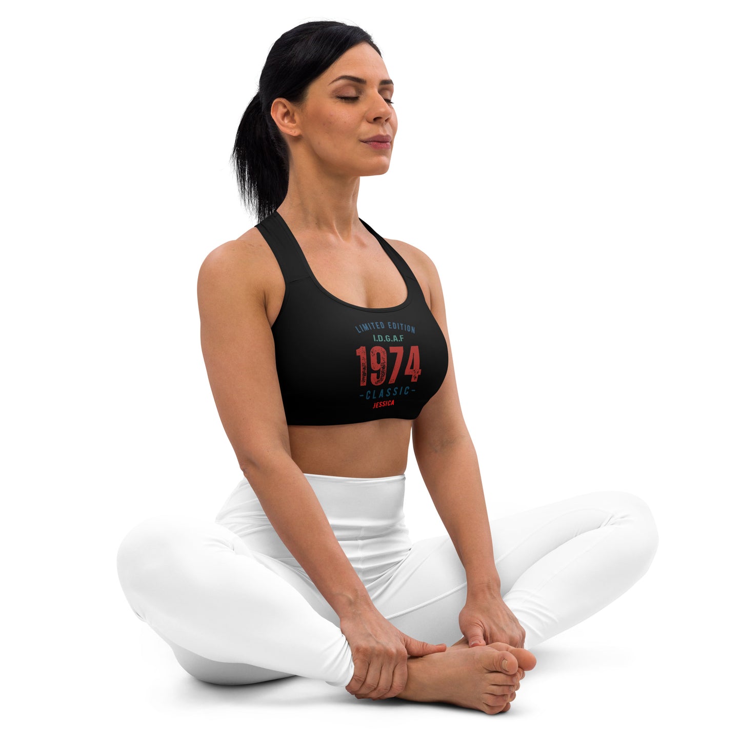 Customizable Padded Sports Bra