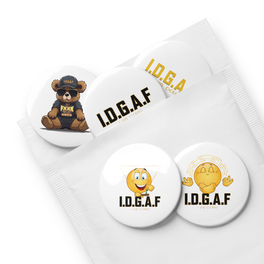 IDGAF Pin Buttons
