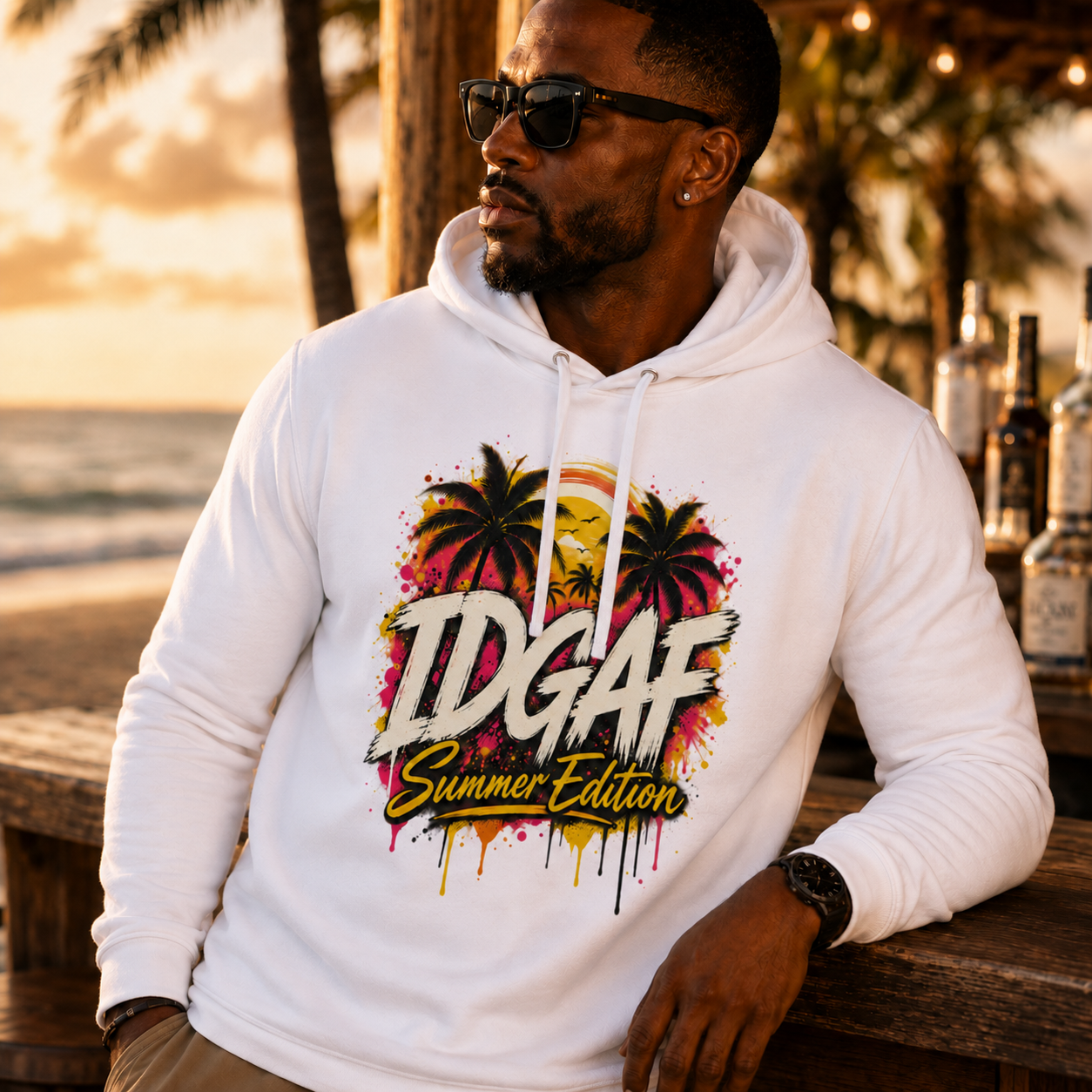 IDGAF Summer Edition Premium Organic Hoodie