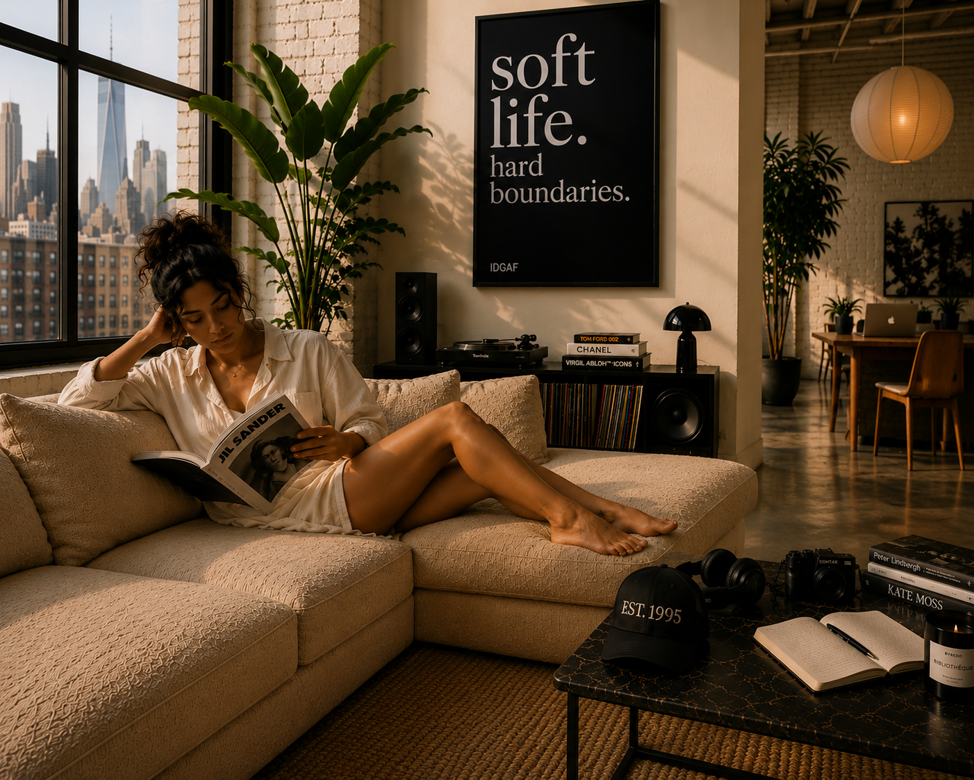 Soft Life. Hard Boundaries.™ Framed Poster
