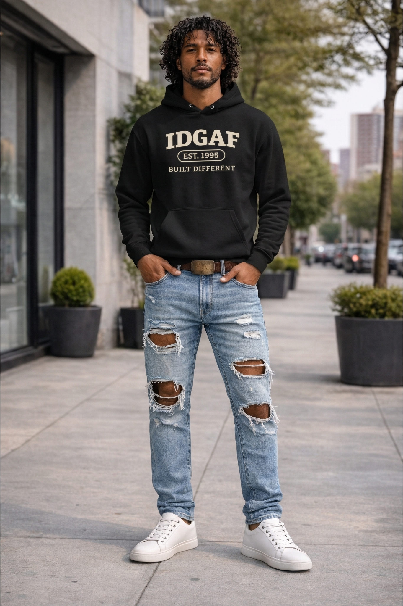 IDGAF EST. [YOUR YEAR] — Built Different Hoodie