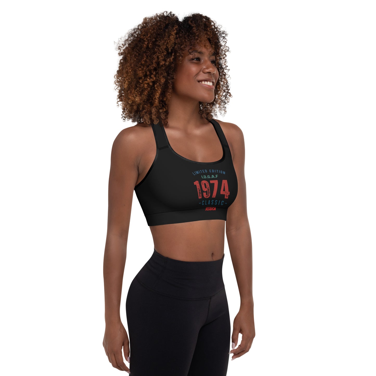 Customizable Padded Sports Bra