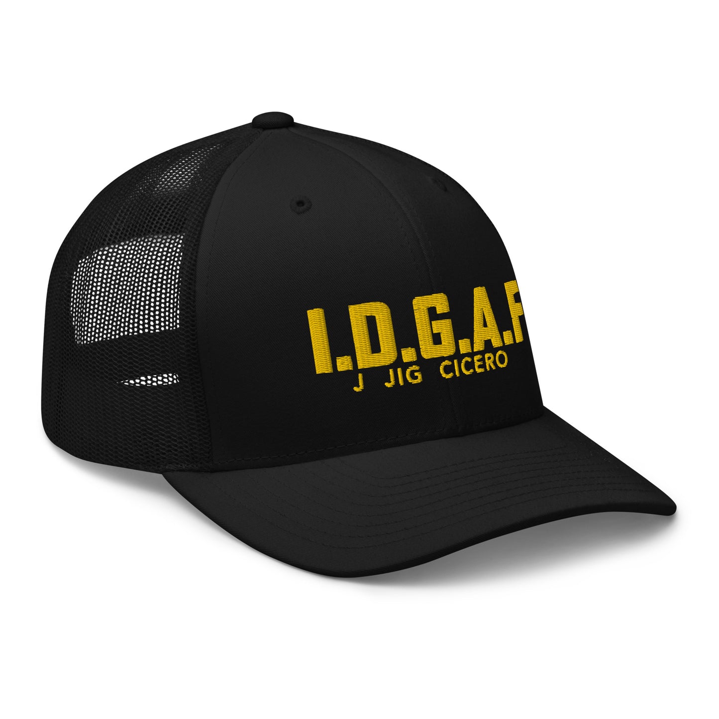 IDGAF Trucker Yellow