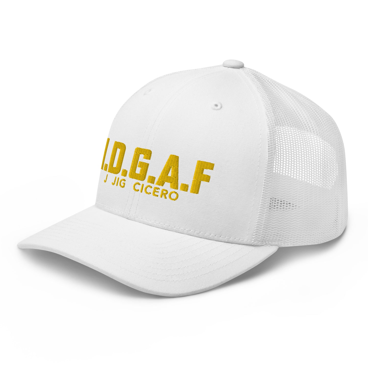 IDGAF Trucker Yellow