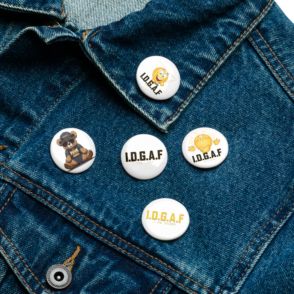 IDGAF Pin Buttons