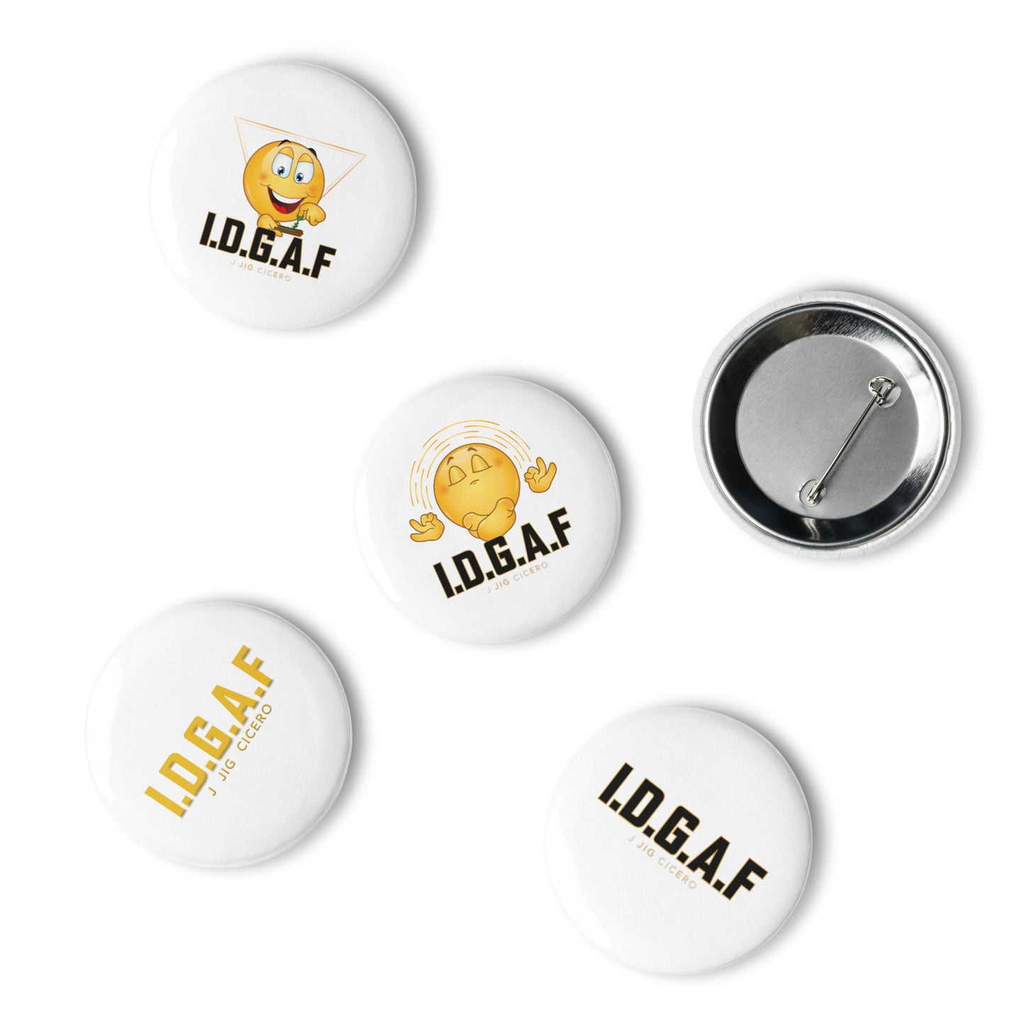 IDGAF Pin Buttons